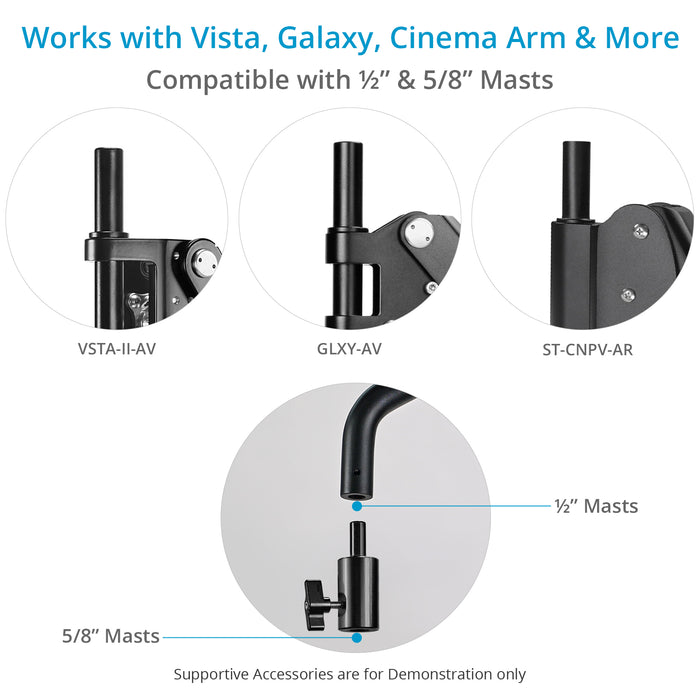 Flycam Zest Pro II Electronic Video Camera Handheld Stabilizer | Payload 9kg/20lb