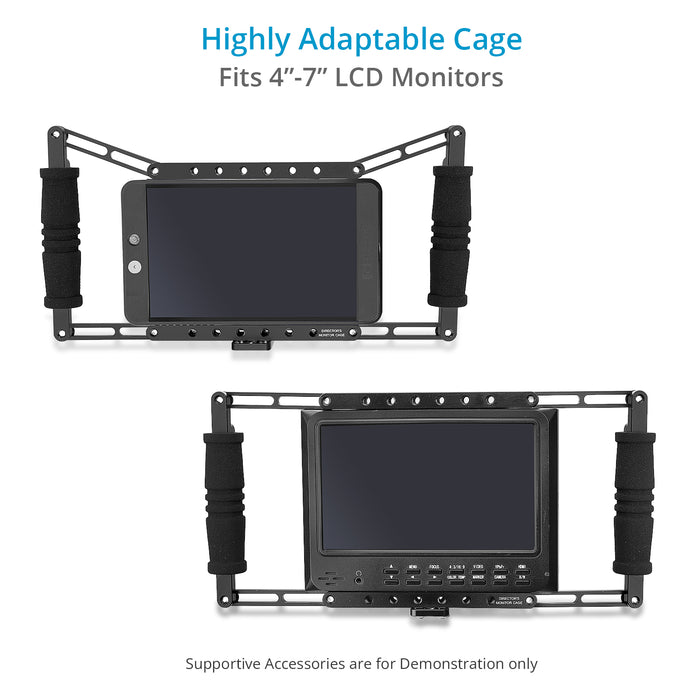 Proaim Director's Cage for 4”-7” LCD Camera Monitors | With V-Mount Plate