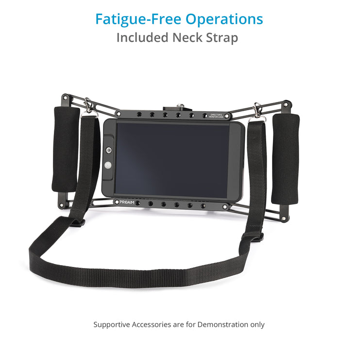 Proaim Director's Cage for 4”-7” LCD Camera Monitors | With V-Mount Plate