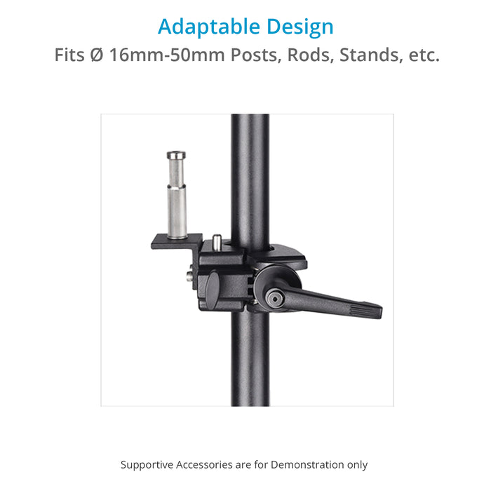 Proaim Super Clamp Pro with 5/8” Baby Pin. Fits 16mm-50mm Speed Rails/Scaffold Tubes