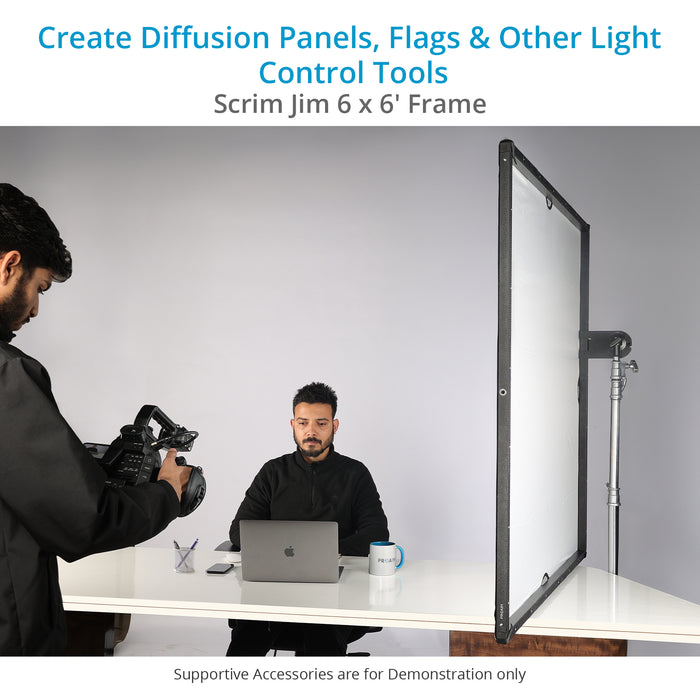 Proaim Framax Scrim Jim Frame (6' x 6’) for Photographers & Filmmakers